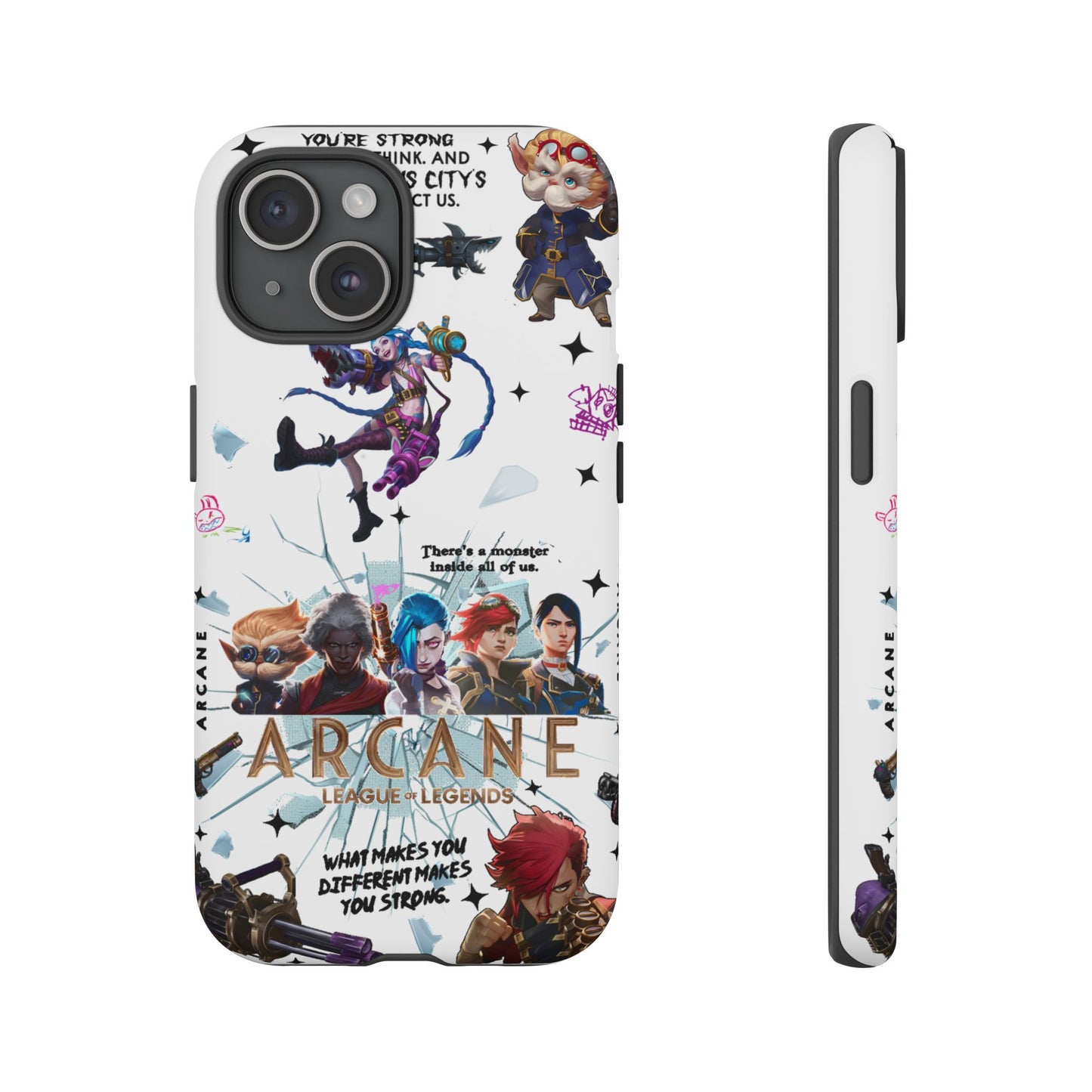 Jinx Arcane Anime phone case | Gift phone case Iphone Samsung Galaxy