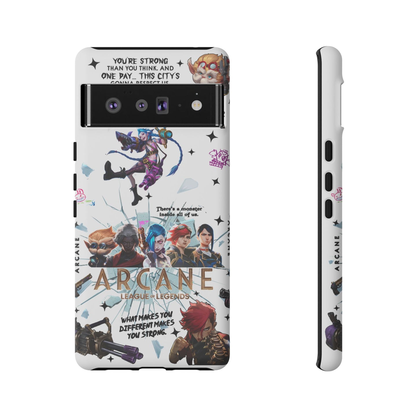 Jinx Arcane Anime phone case | Gift phone case Iphone Samsung Galaxy