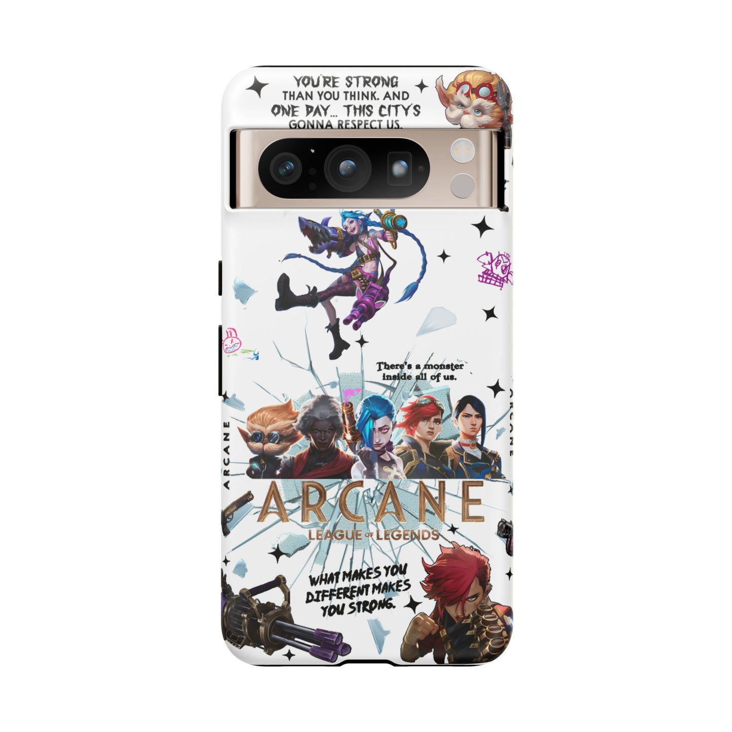 Jinx Arcane Anime phone case | Gift phone case Iphone Samsung Galaxy