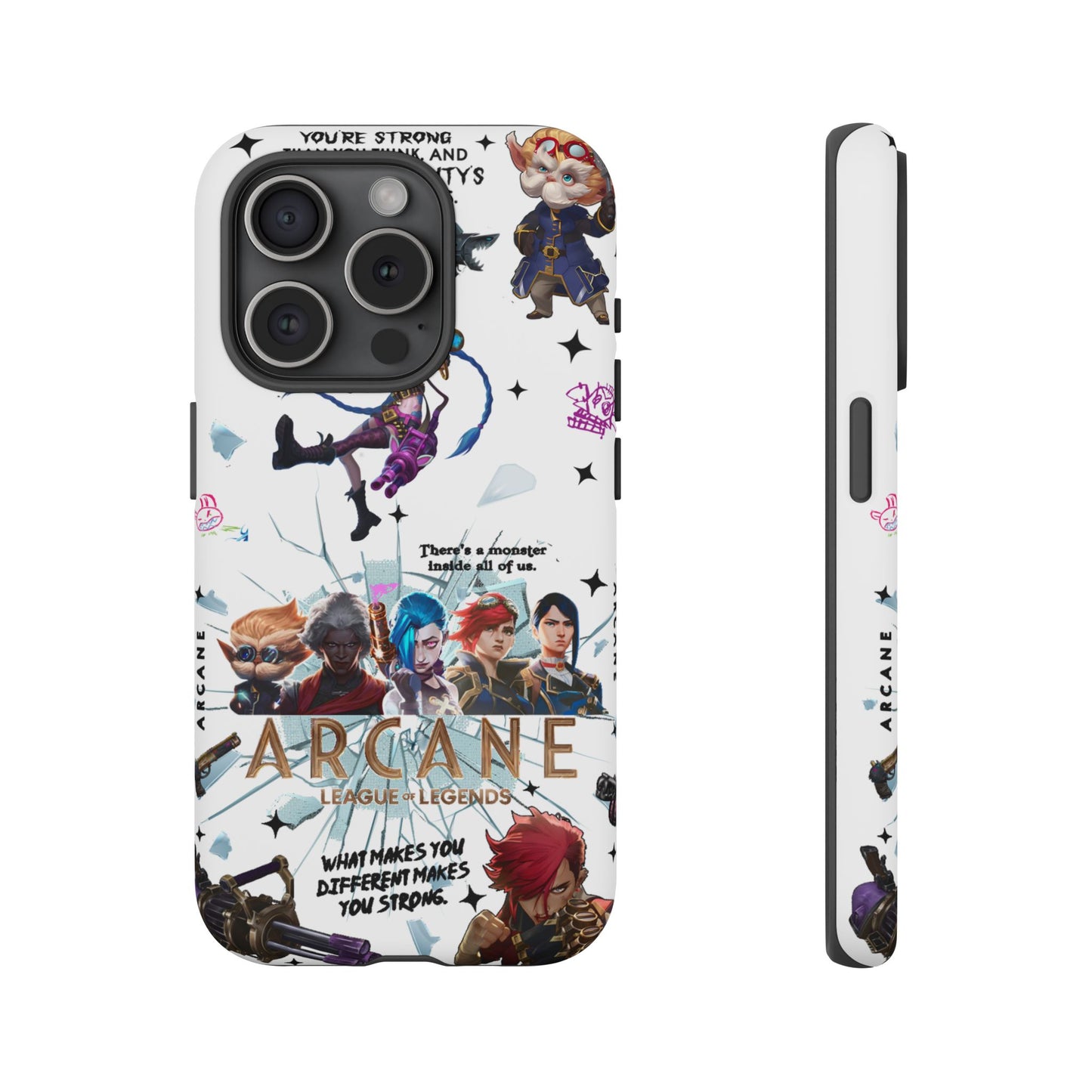 Jinx Arcane Anime phone case | Gift phone case Iphone Samsung Galaxy