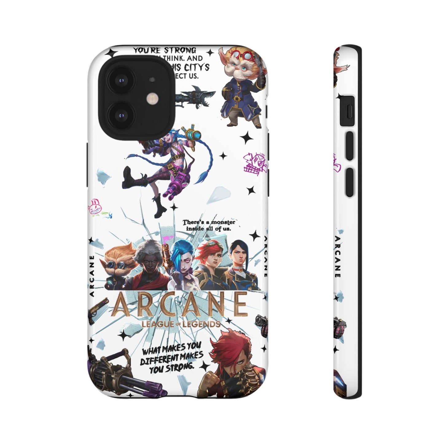 Jinx Arcane Anime phone case | Gift phone case Iphone Samsung Galaxy