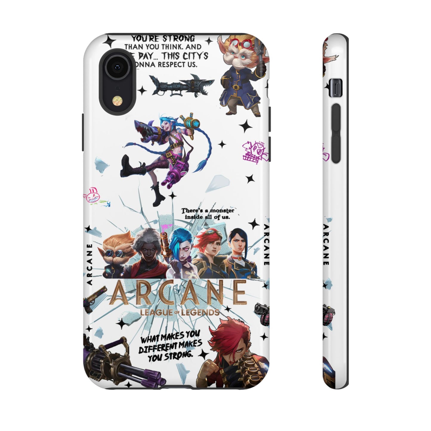 Jinx Arcane Anime phone case | Gift phone case Iphone Samsung Galaxy