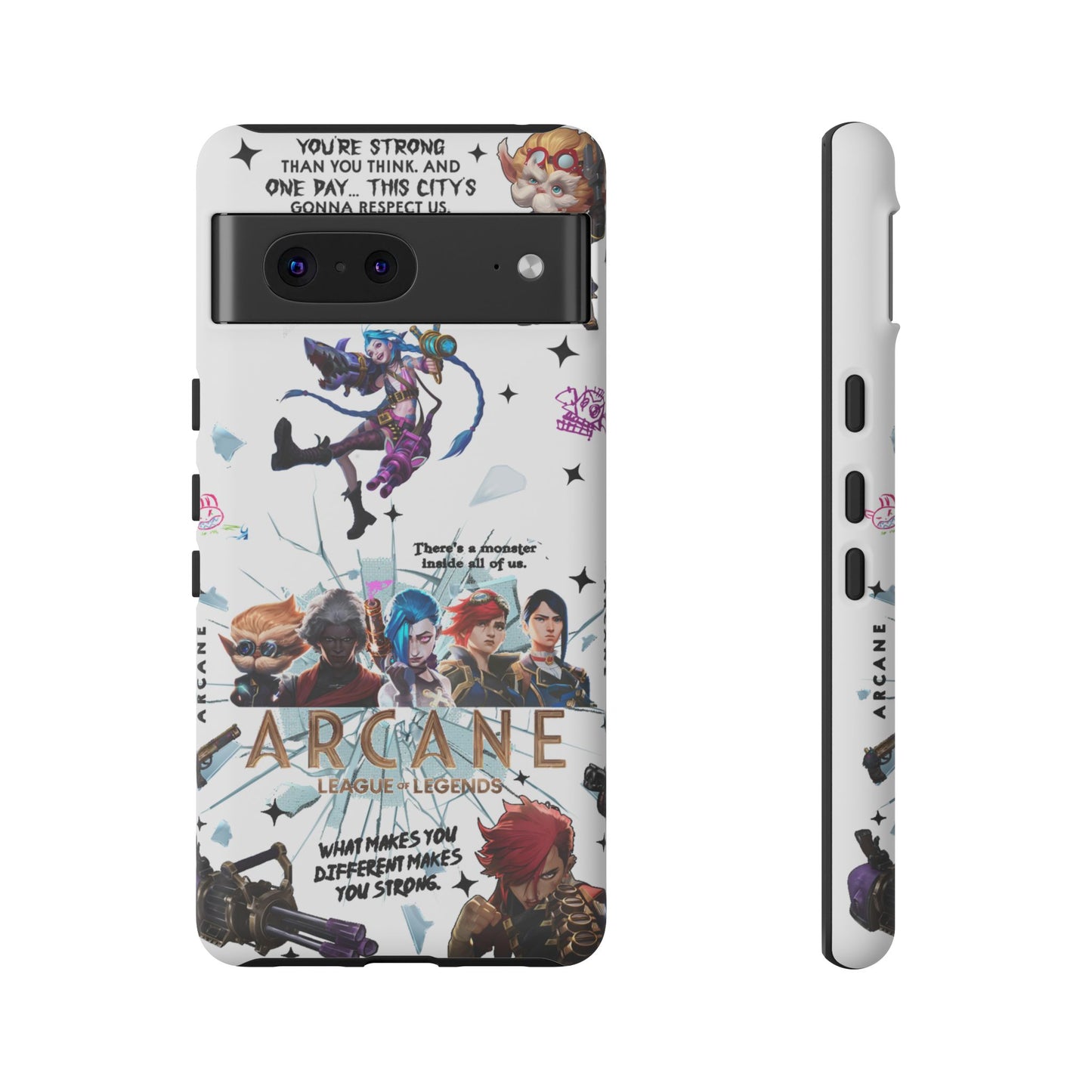 Jinx Arcane Anime phone case | Gift phone case Iphone Samsung Galaxy