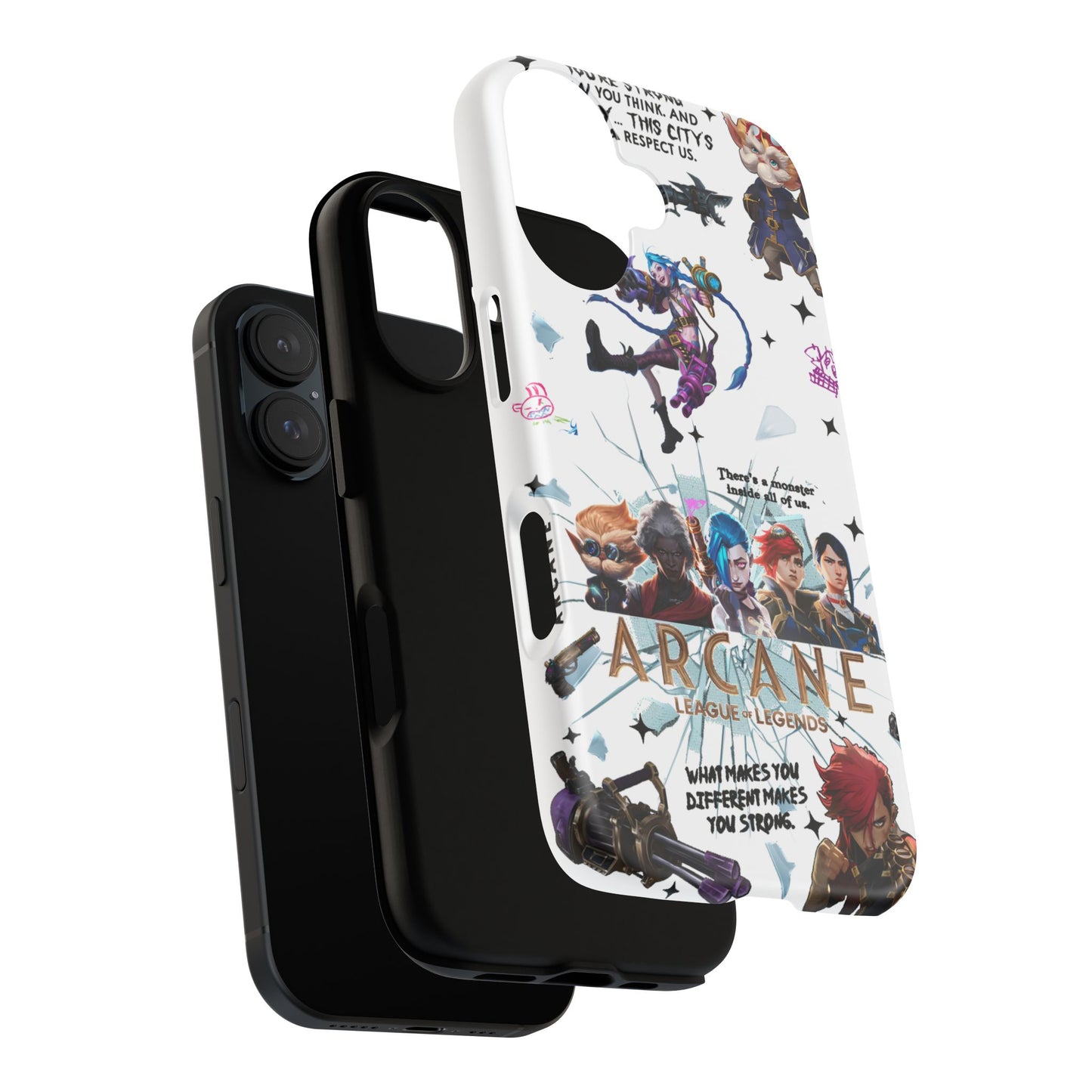 Jinx Arcane Anime phone case | Gift phone case Iphone Samsung Galaxy