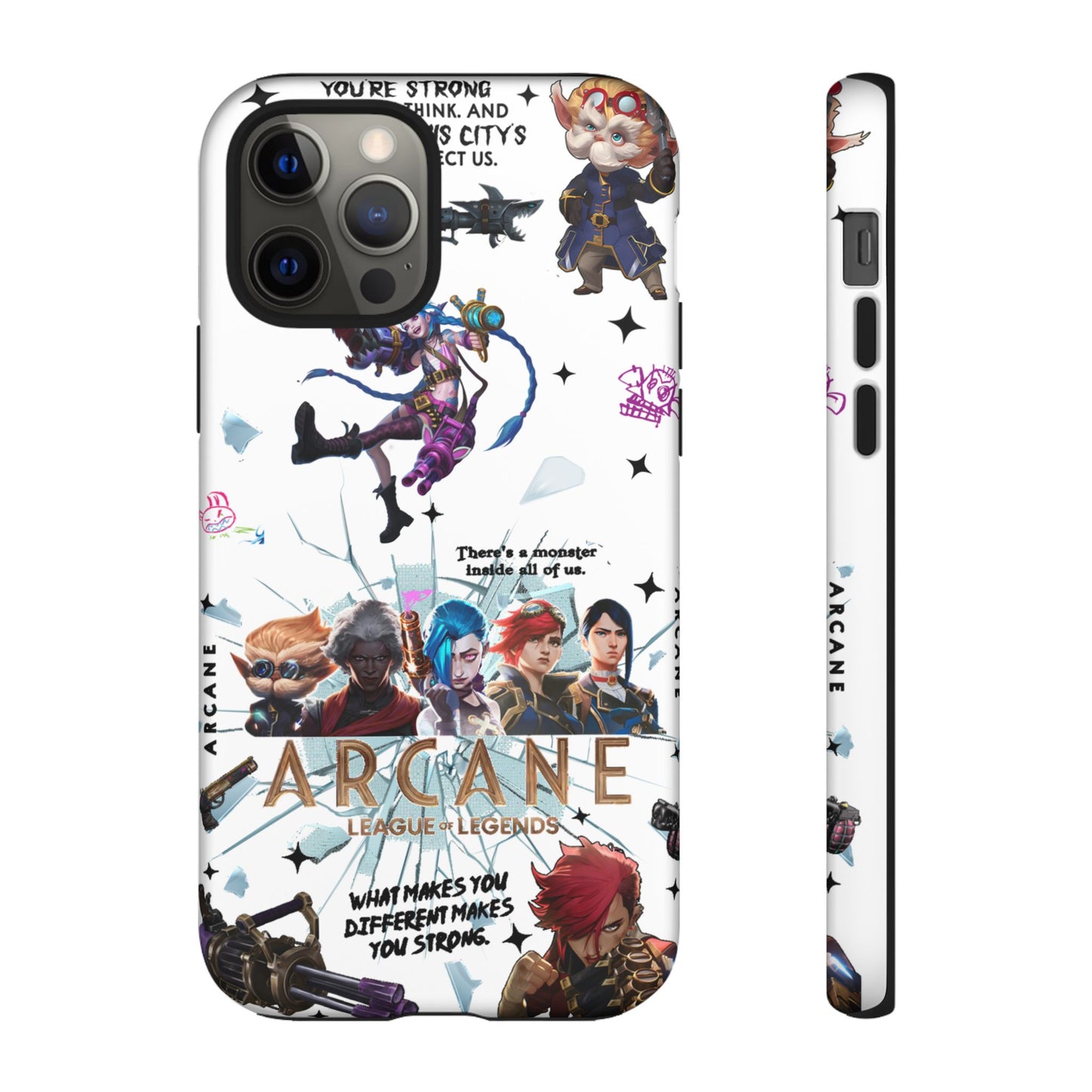 Jinx Arcane Anime phone case | Gift phone case Iphone Samsung Galaxy