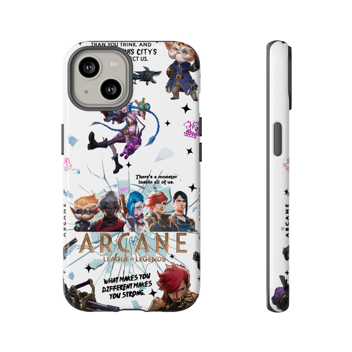 Jinx Arcane Anime phone case | Gift phone case Iphone Samsung Galaxy