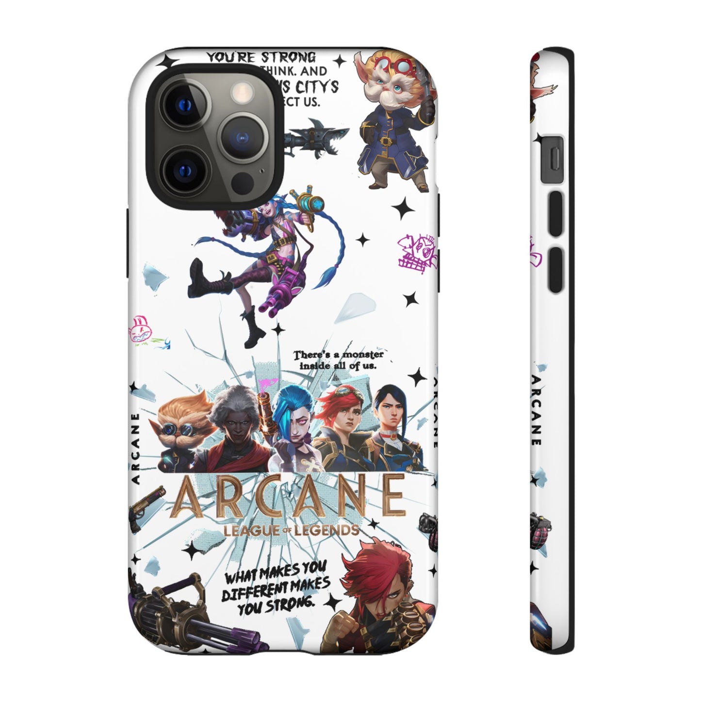 Jinx Arcane Anime phone case | Gift phone case Iphone Samsung Galaxy