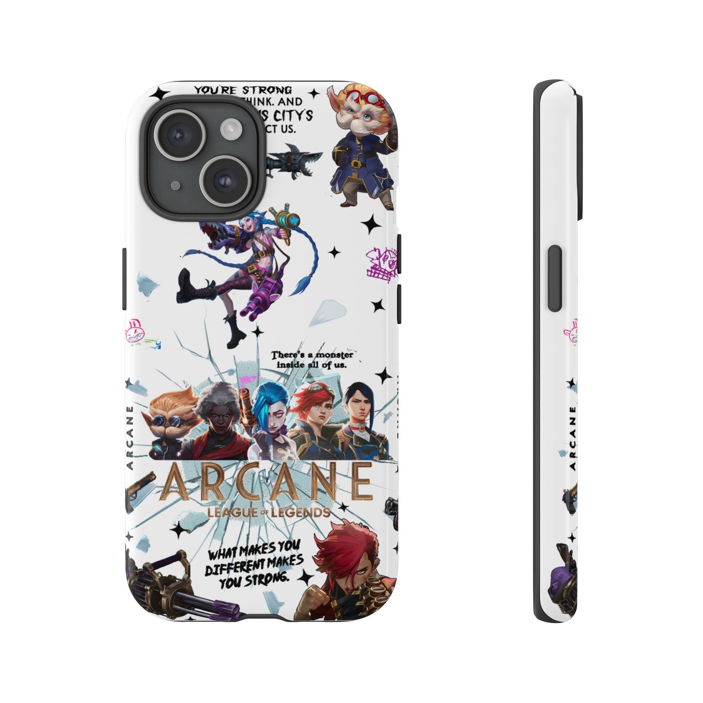 Jinx Arcane Anime phone case | Gift phone case Iphone Samsung Galaxy