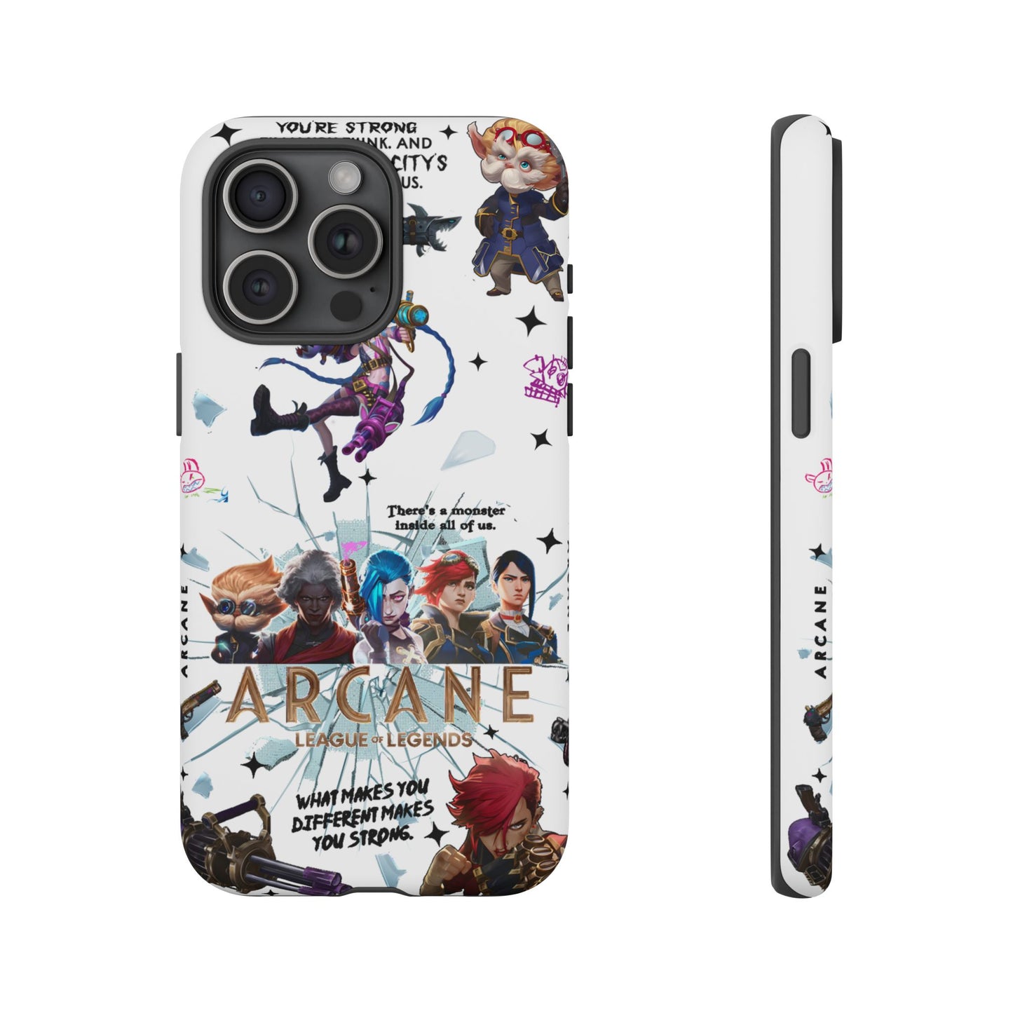 Jinx Arcane Anime phone case | Gift phone case Iphone Samsung Galaxy