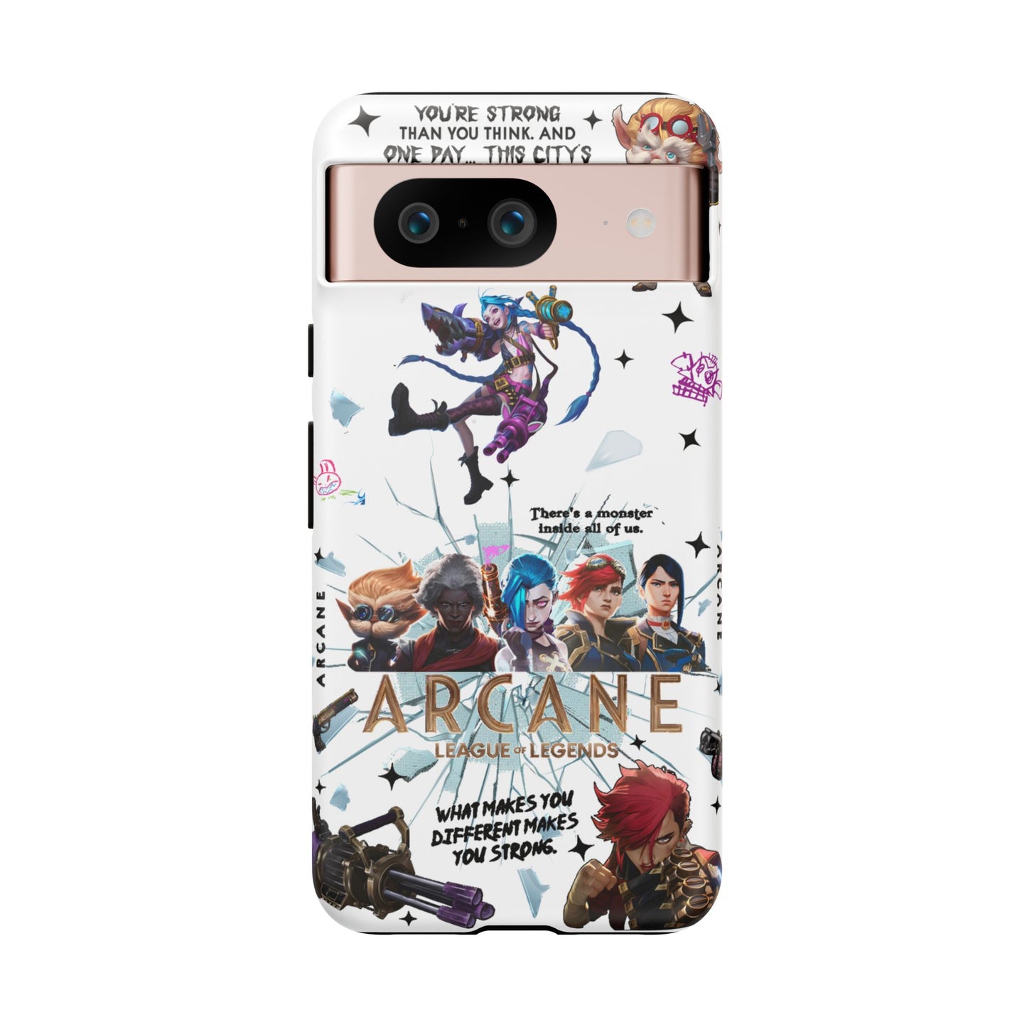 Jinx Arcane Anime phone case | Gift phone case Iphone Samsung Galaxy