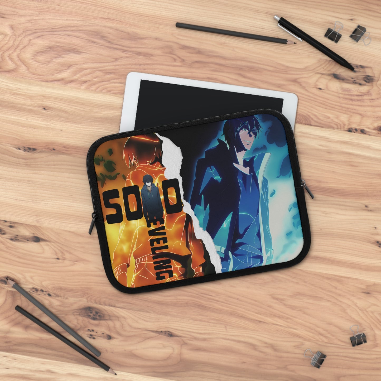 Solo leveling laptop sleeve | Only 1 Level Up  laptop sleeve | Manga laptop sleeve | Custom laptop sleeve | Gift for anime fan | Kawaii laptop sleeve | Japanese laptop sleeve