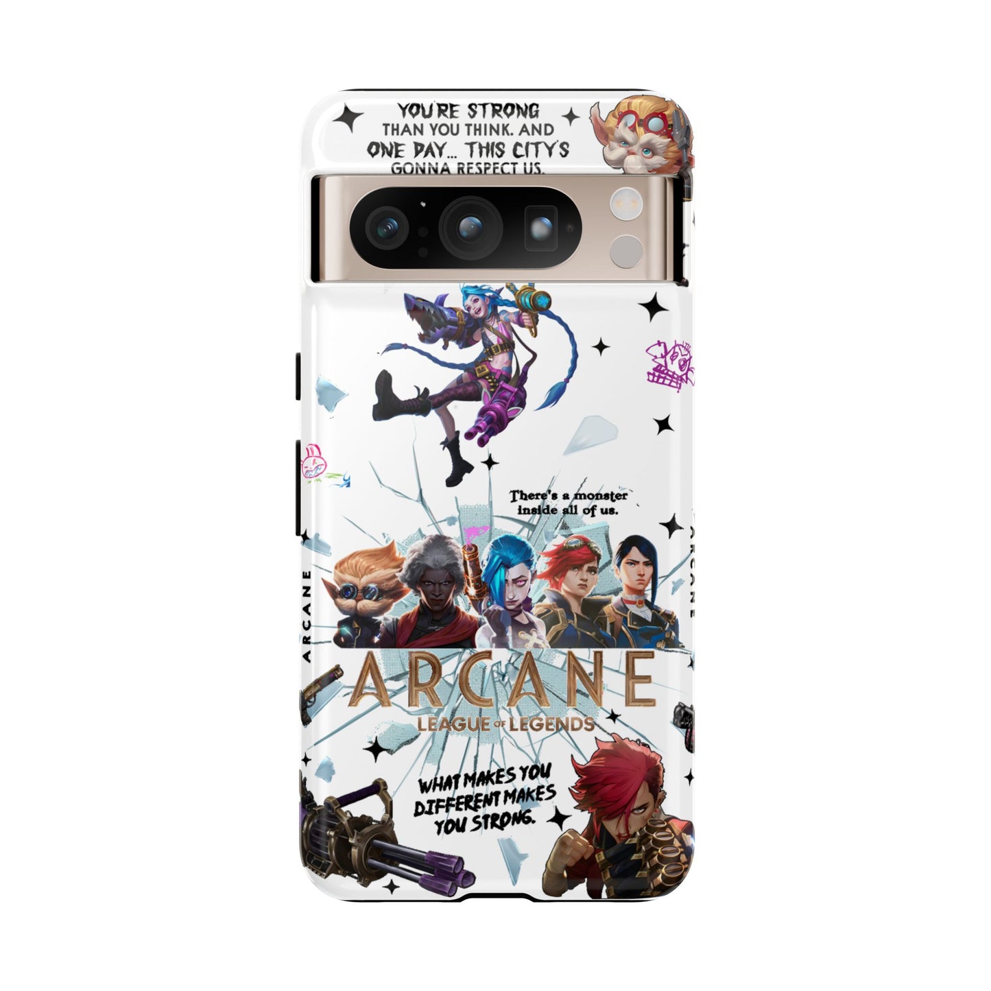 Jinx Arcane Anime phone case | Gift phone case Iphone Samsung Galaxy