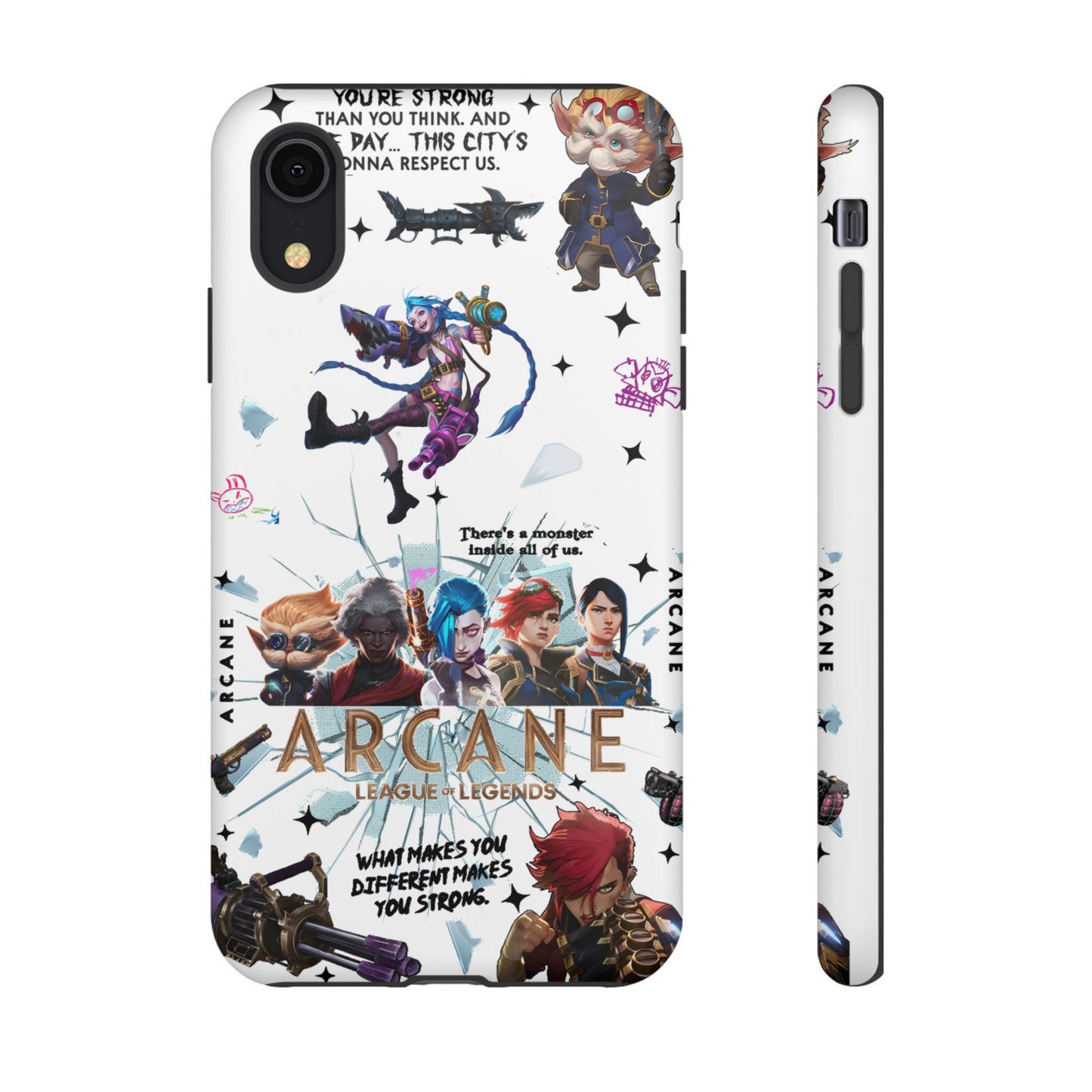 Jinx Arcane Anime phone case | Gift phone case Iphone Samsung Galaxy