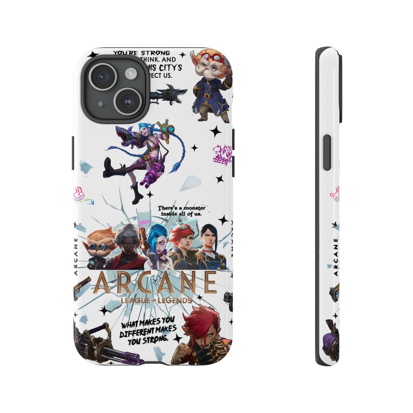 Jinx Arcane Anime phone case | Gift phone case Iphone Samsung Galaxy