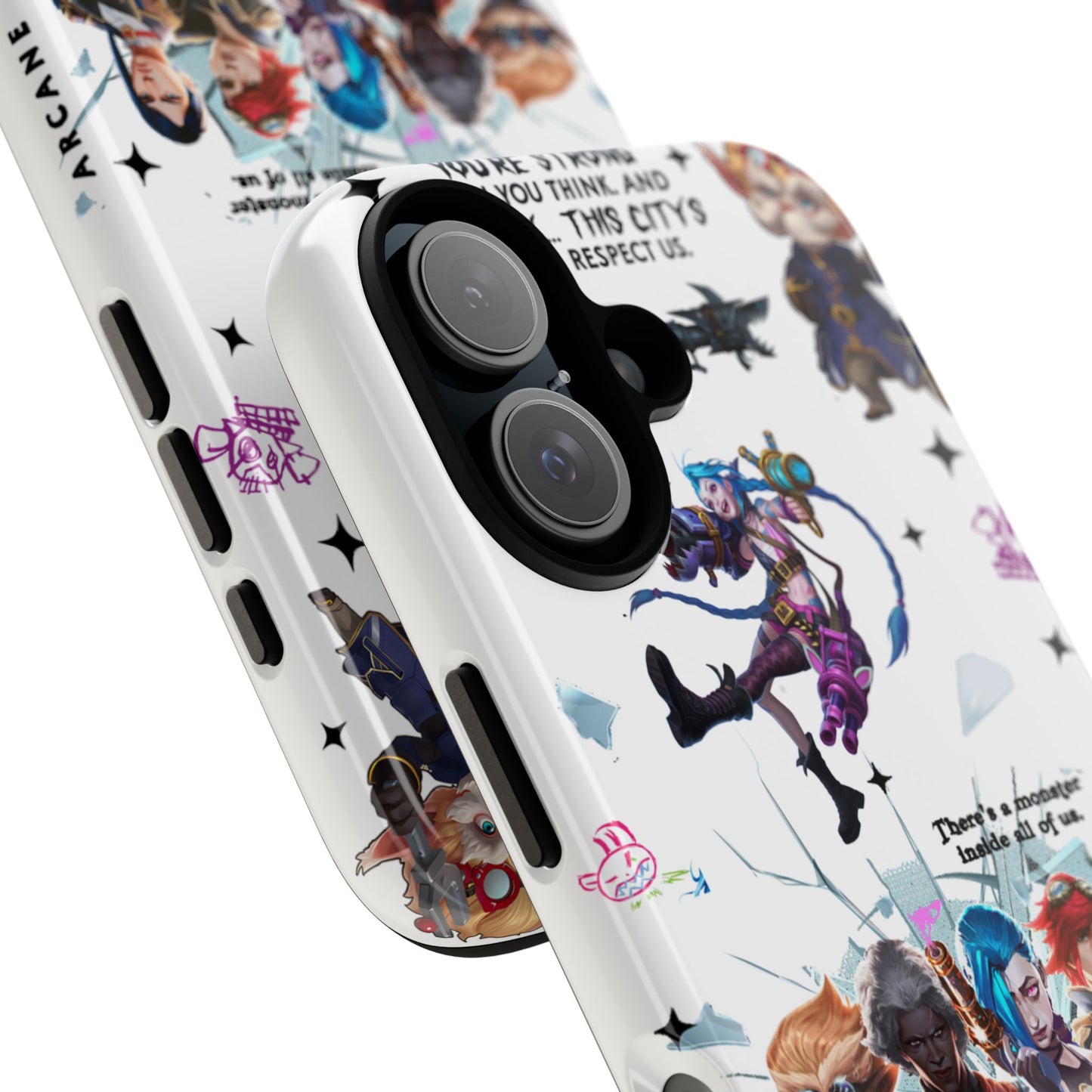 Jinx Arcane Anime phone case | Gift phone case Iphone Samsung Galaxy