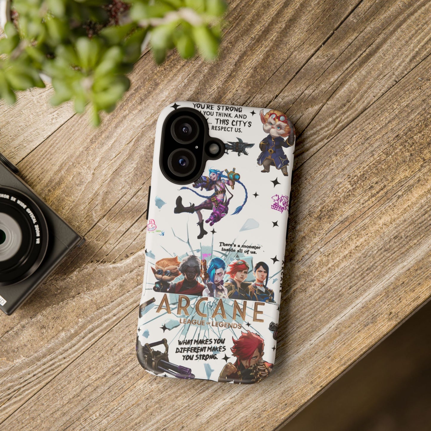 Jinx Arcane Anime phone case | Gift phone case Iphone Samsung Galaxy