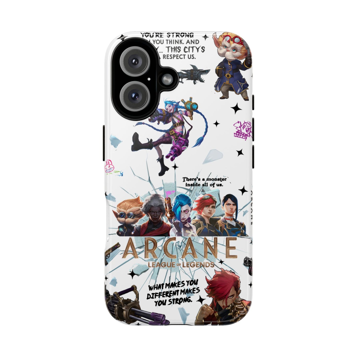 Jinx Arcane Anime phone case | Gift phone case Iphone Samsung Galaxy