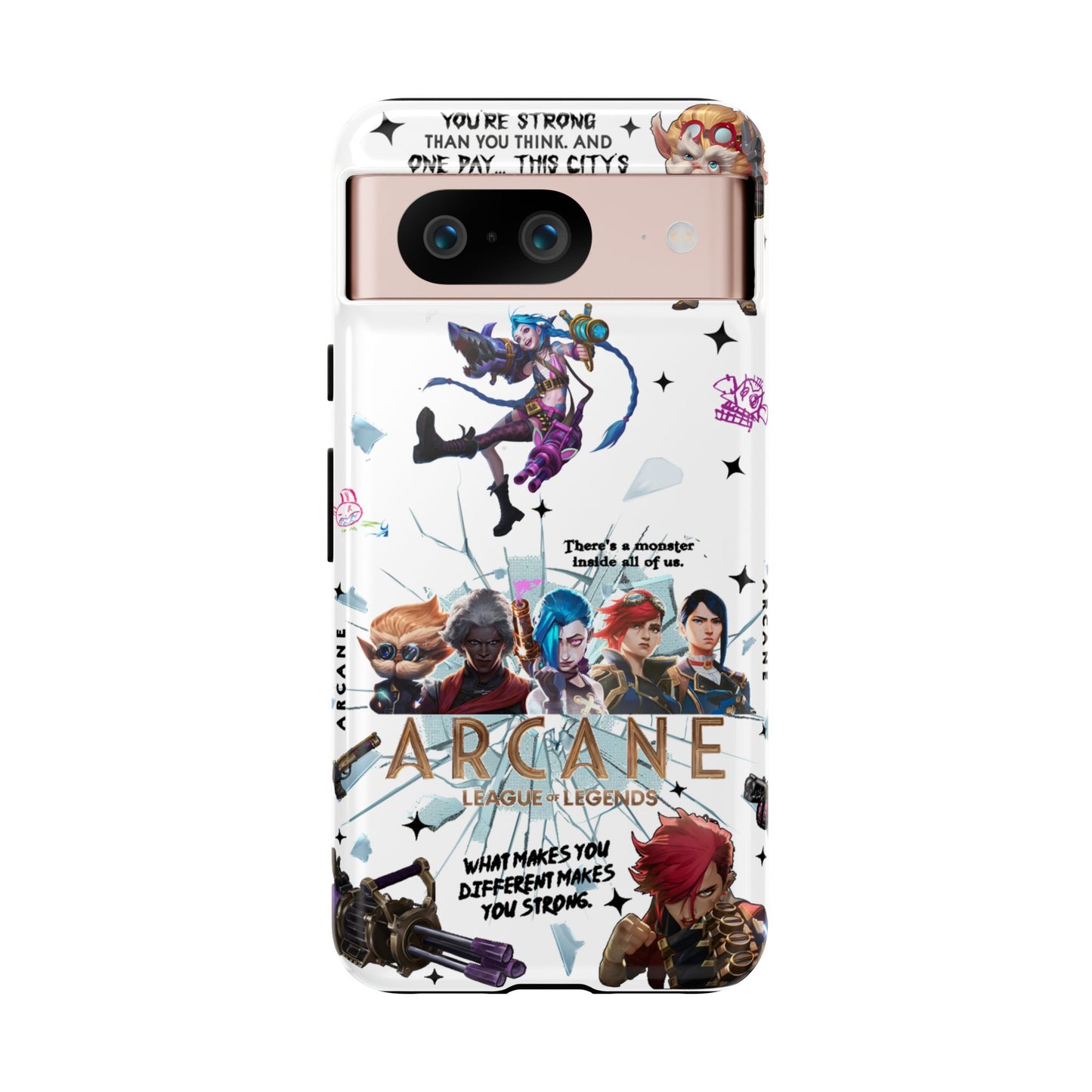 Jinx Arcane Anime phone case | Gift phone case Iphone Samsung Galaxy