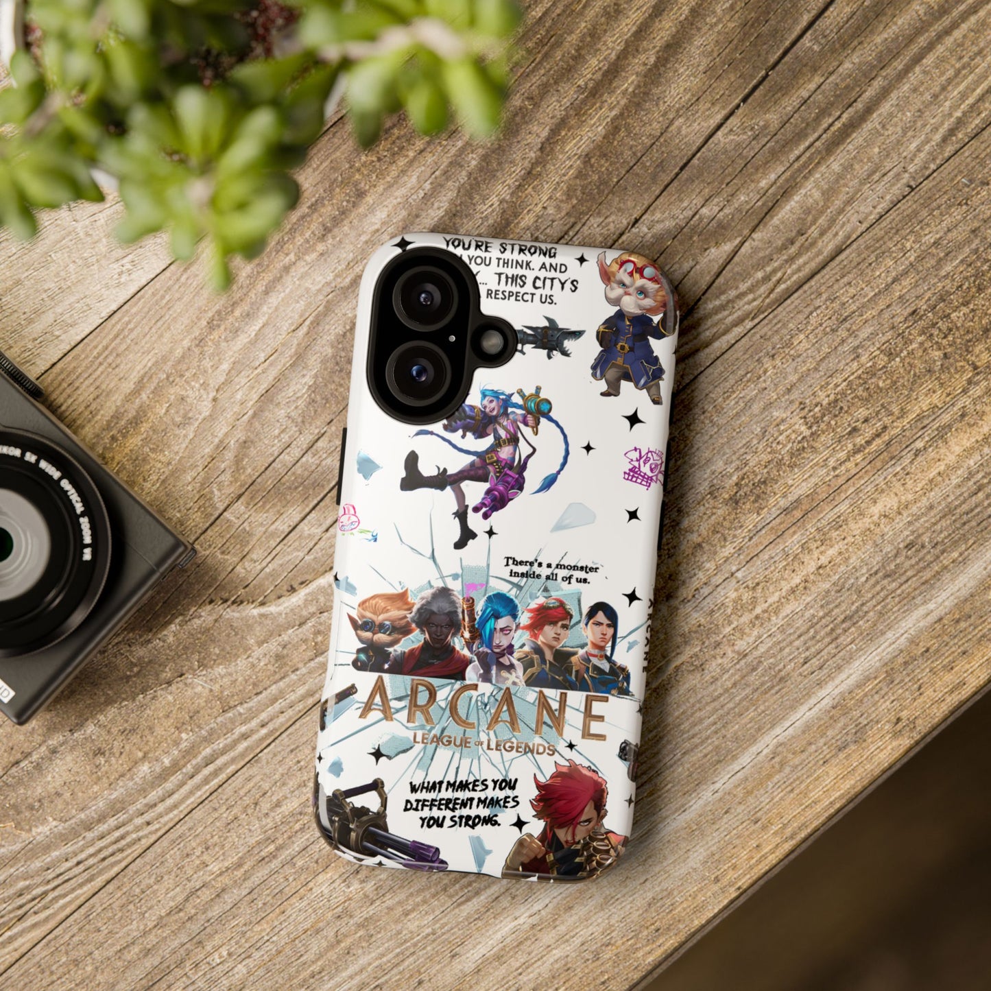 Jinx Arcane Anime phone case | Gift phone case Iphone Samsung Galaxy