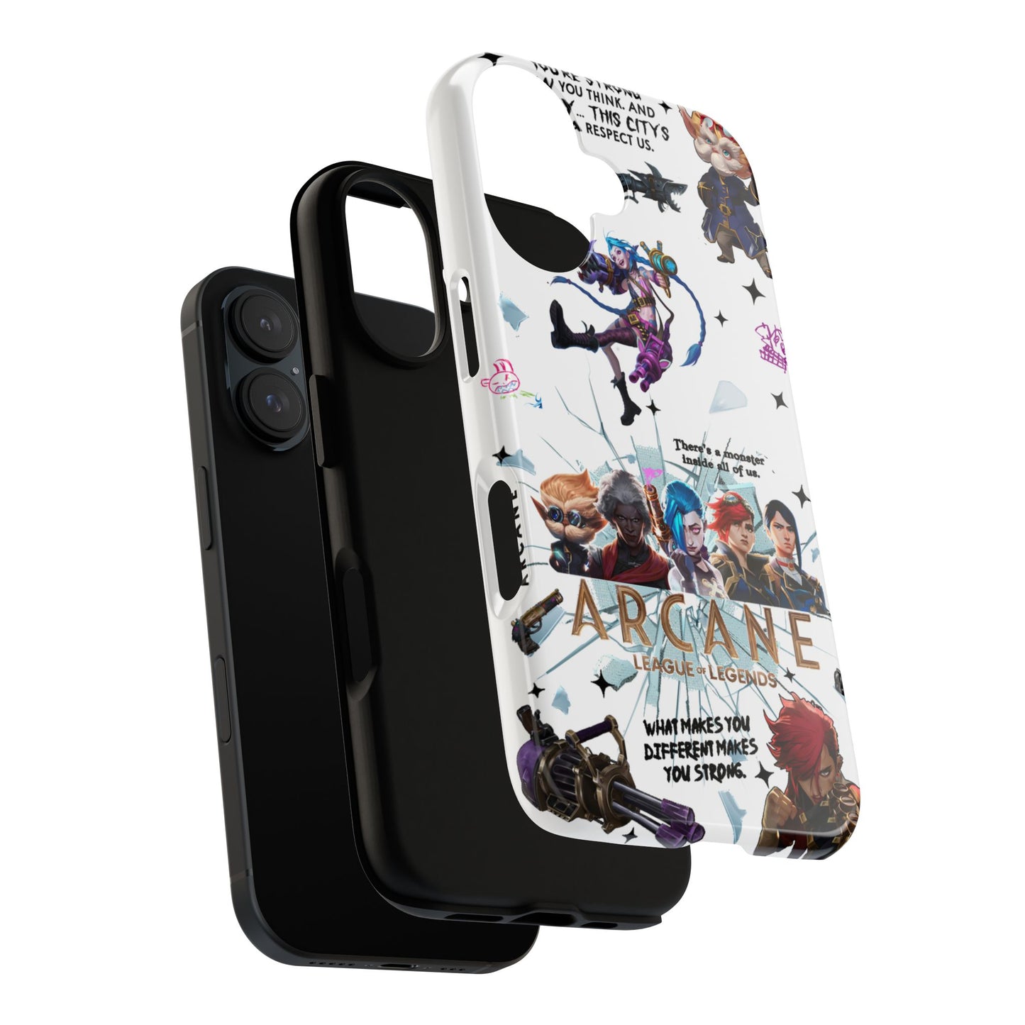 Jinx Arcane Anime phone case | Gift phone case Iphone Samsung Galaxy