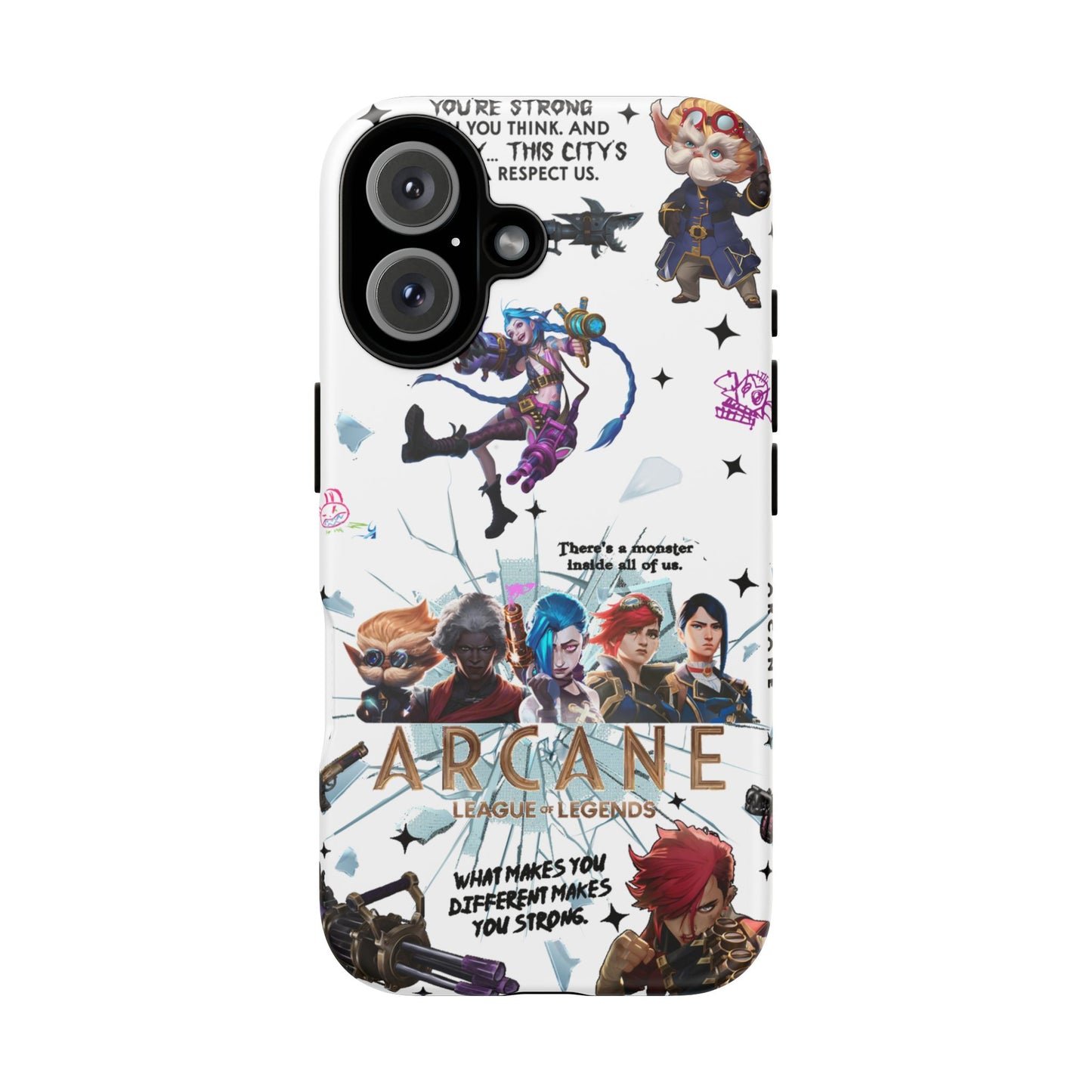 Jinx Arcane Anime phone case | Gift phone case Iphone Samsung Galaxy