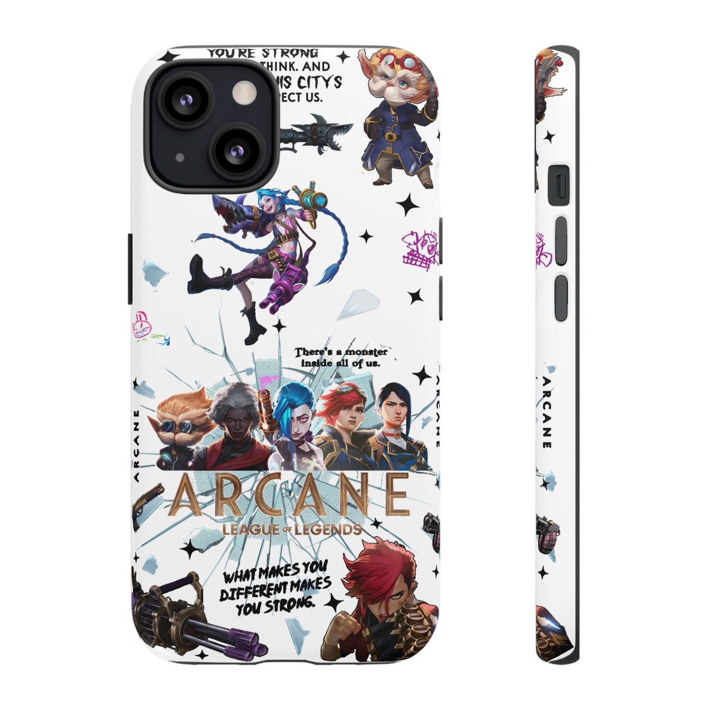 Jinx Arcane Anime phone case | Gift phone case Iphone Samsung Galaxy