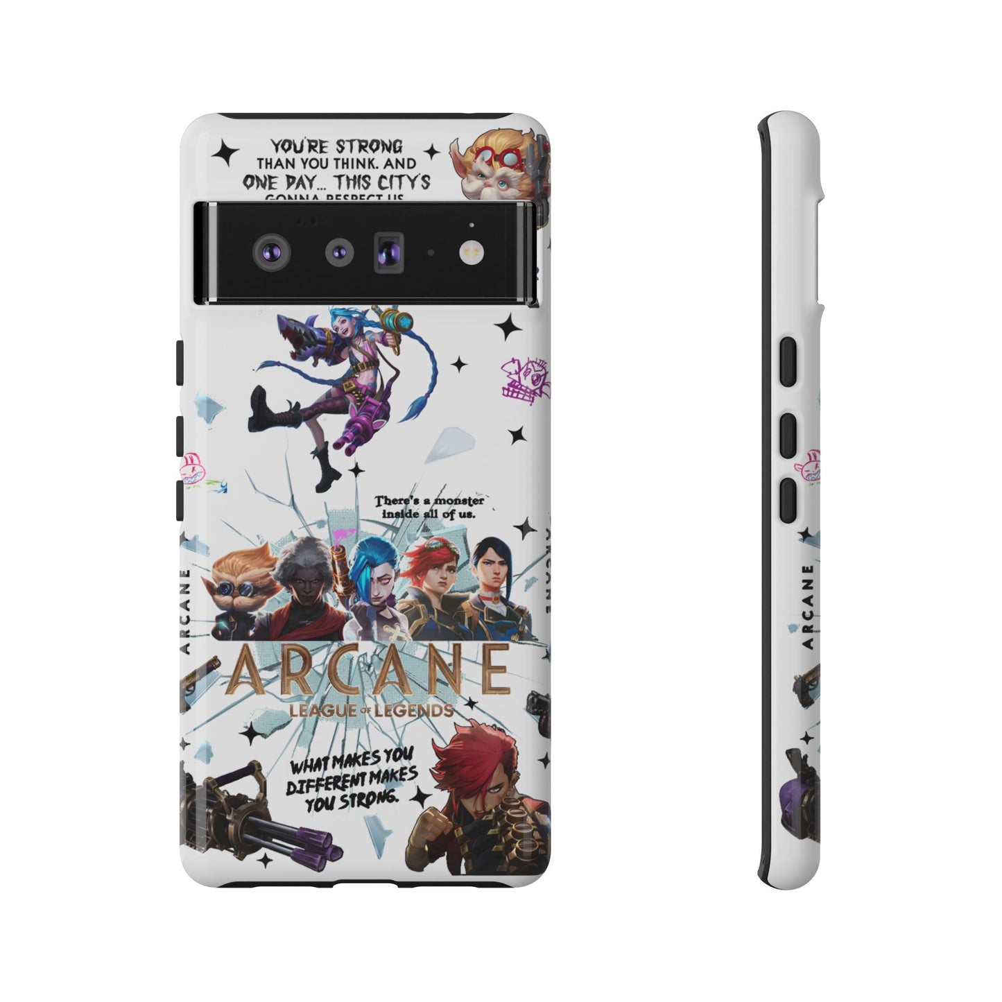 Jinx Arcane Anime phone case | Gift phone case Iphone Samsung Galaxy