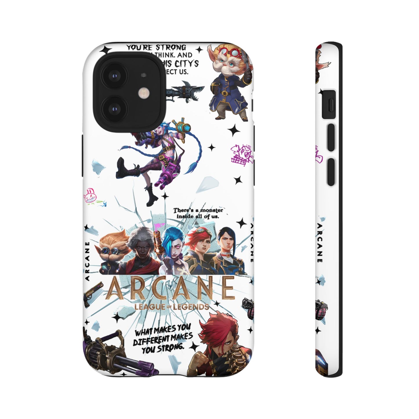 Jinx Arcane Anime phone case | Gift phone case Iphone Samsung Galaxy