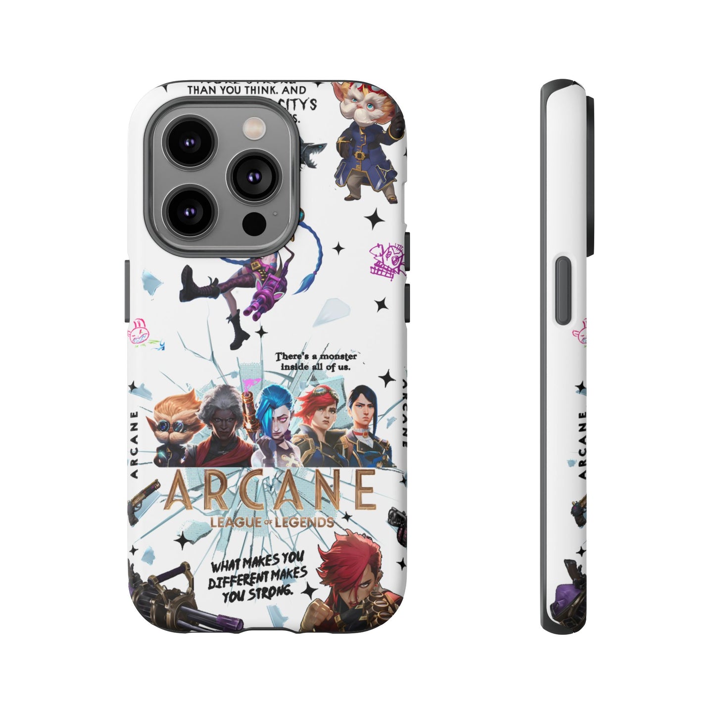 Jinx Arcane Anime phone case | Gift phone case Iphone Samsung Galaxy