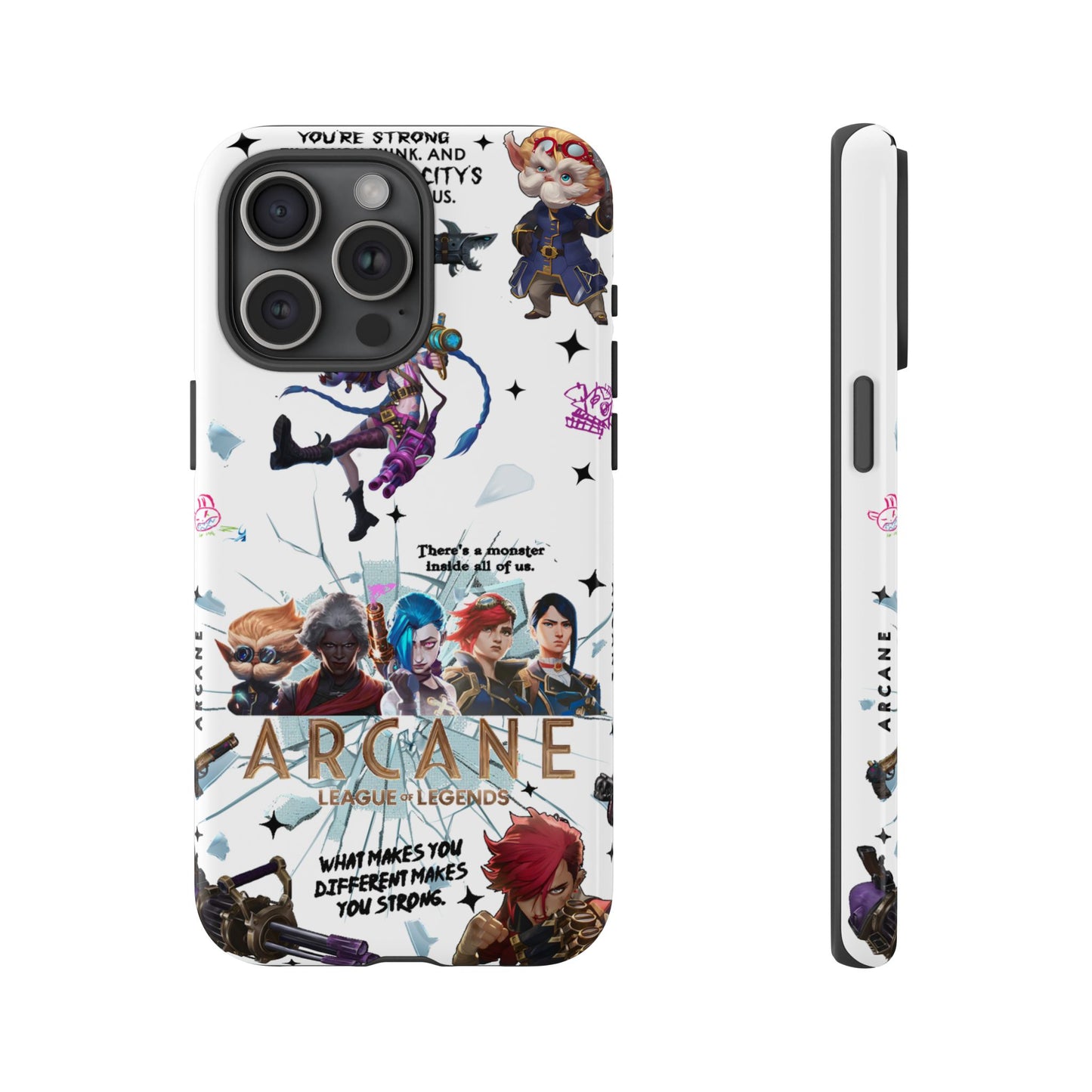 Jinx Arcane Anime phone case | Gift phone case Iphone Samsung Galaxy