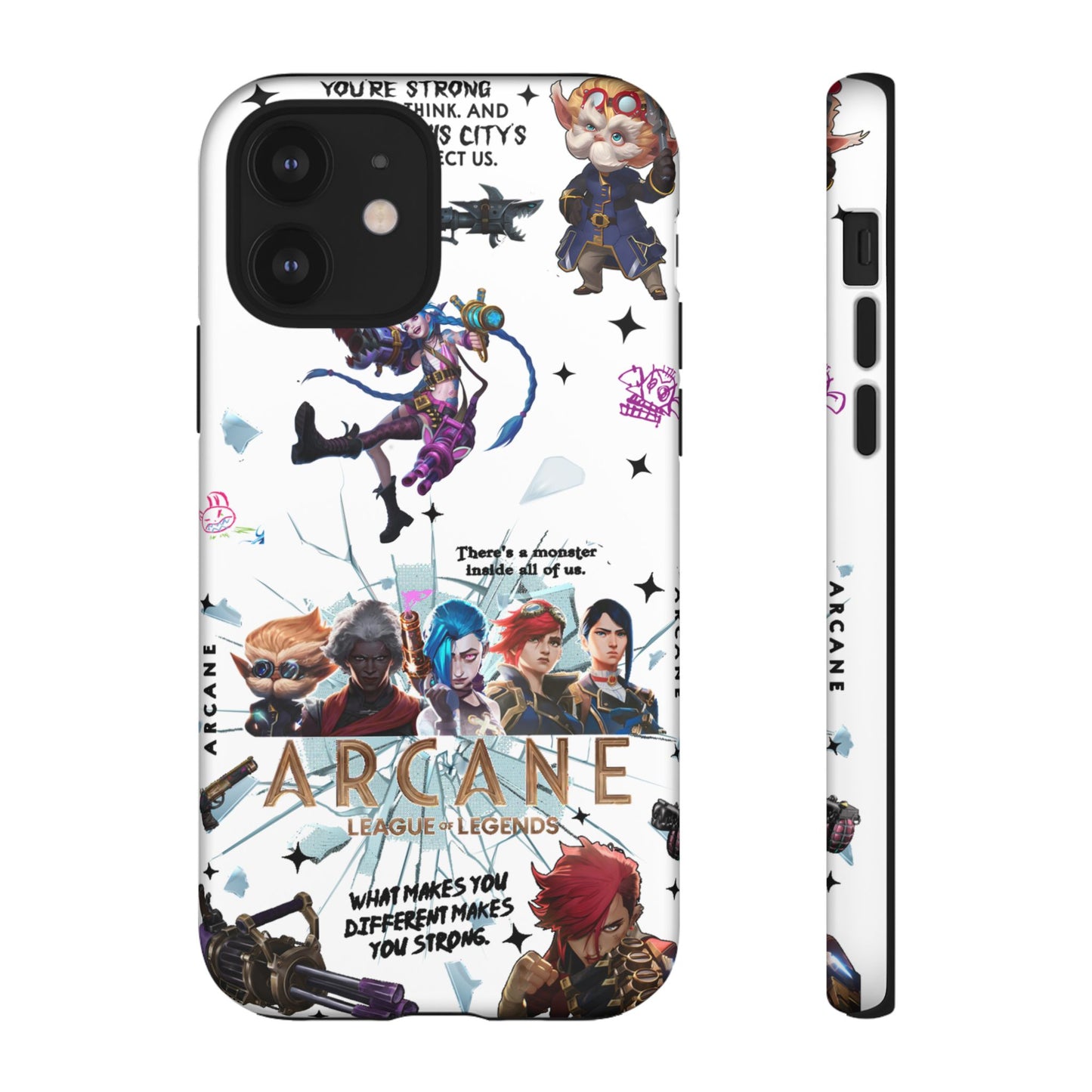 Jinx Arcane Anime phone case | Gift phone case Iphone Samsung Galaxy