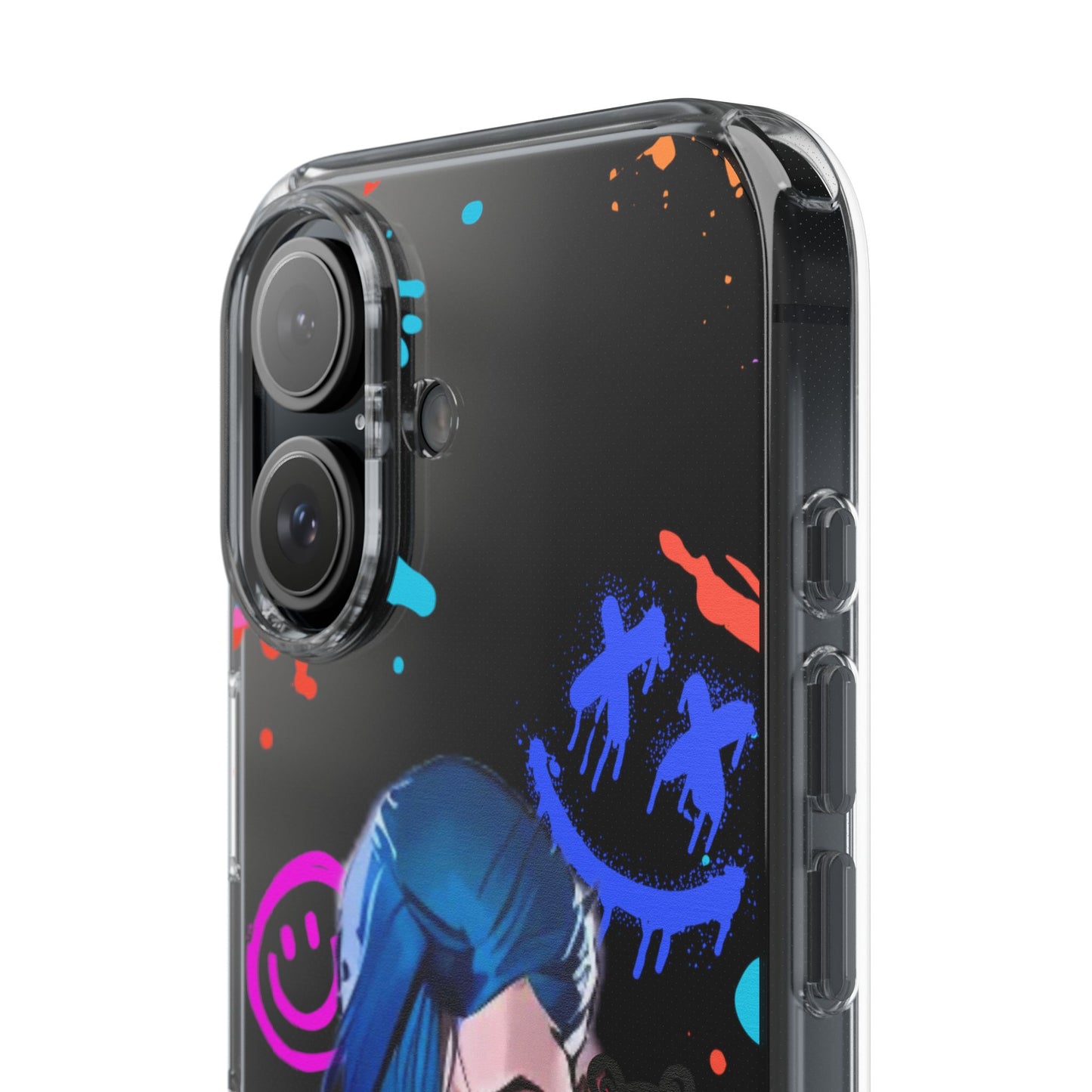 Jinx Arcane Anime Clear phone case | Gift phone case Iphone Samsung Galaxy